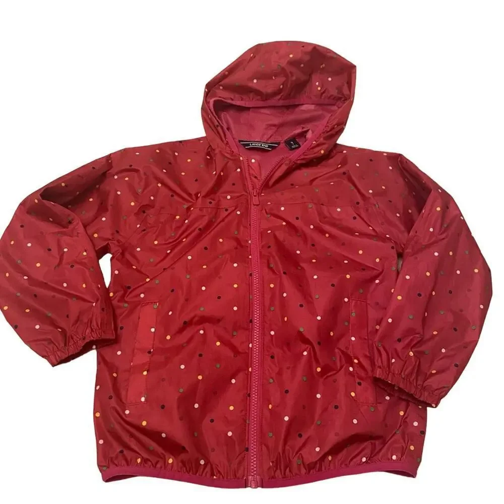 Lands End Lightweight Jacket sz S (8) Packable Jacket Girls